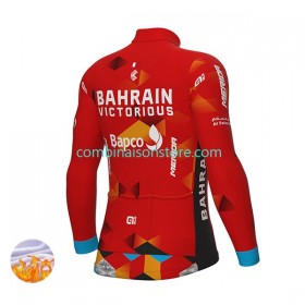 Maillot Hiver Thermal Fleece 2022 Team Bahrain Victorious N001